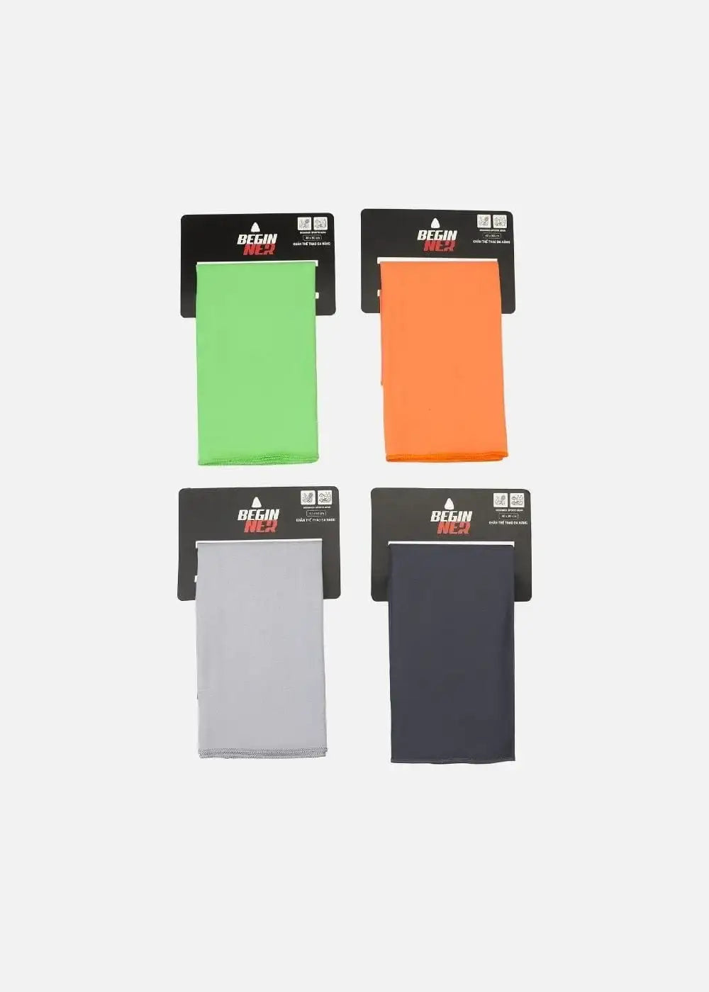 Khăn Thể Thao Microfiber Siêu Mềm Mỏng Nhẹ (40x80) BG 11 Cam - YaMe.vn