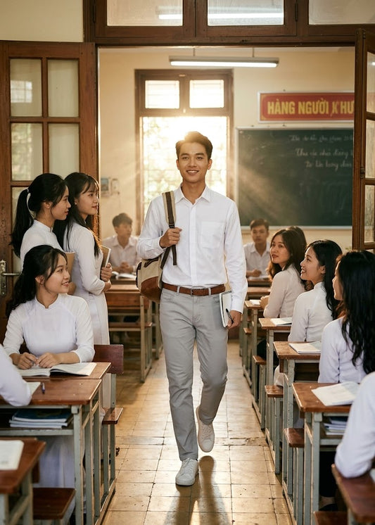 Nam sinh viên mặc gì đi học ngày đầu tiên để ghi điểm với bạn nữ?