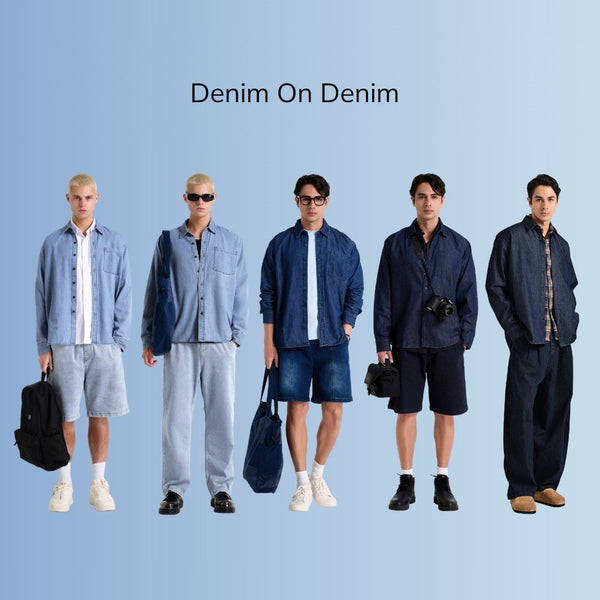 Mix denim-on-denim theo phong cách Y2K hiện đại
