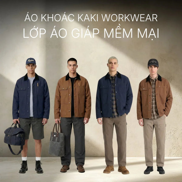 Định Hình Phong Cách Áo Khoác "Workwear" Nam Tính Và Gọn Gàng.