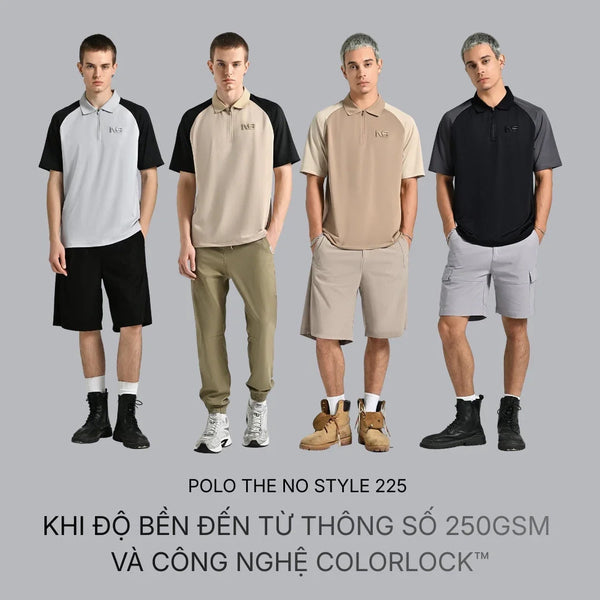 Polo The No Style 225 Khi độ bền đến từ thông số 250gsm và công nghệ ColorLock™