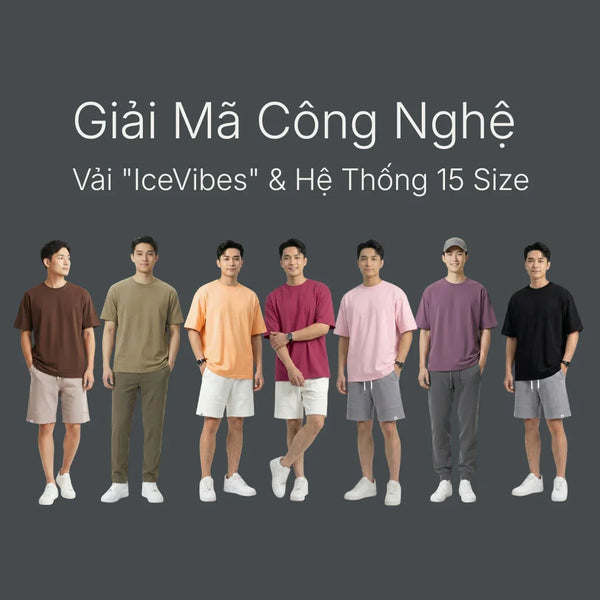 Áo Thun Flexcool The Minimalist 005 - Giải Mã Công Nghệ Vải "IceVibes" & Hệ Thống 15 Size
