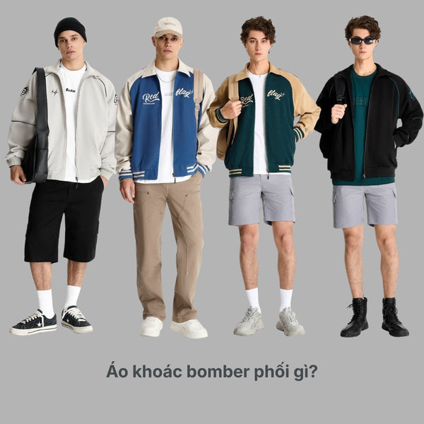 Áo khoác bomber phối gì? 5 set đồ chuẩn men