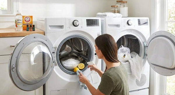 Cách khử mùi ẩm mốc trong máy giặt và máy sấy tại nhà