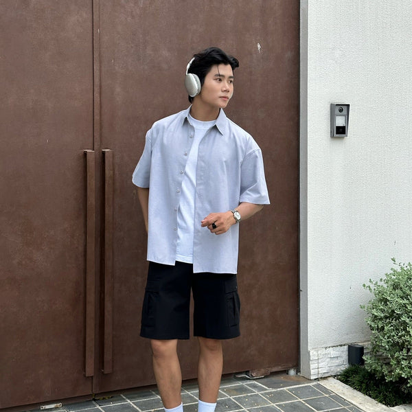 7 gợi ý phối quần short chinos mùa hè