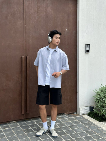 7 gợi ý phối quần short chinos mùa hè