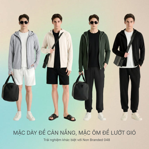 Mặc dày để cản nắng, mặc ôm để lướt gió: Trải nghiệm khác biệt với Áo Khoác Non Branded 048