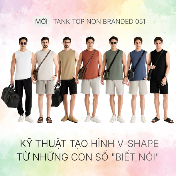 Tank Top Non Branded 051: Kỹ thuật tạo hình V-Shape từ những con số "biết nói"
