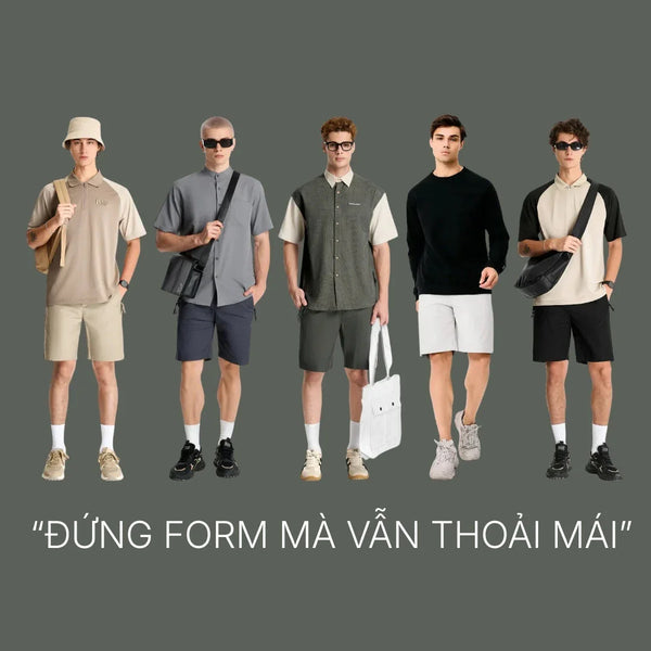 Phân tích vải DurableTex™ & Phom dáng trên Quần Short Kaki The No Style 092