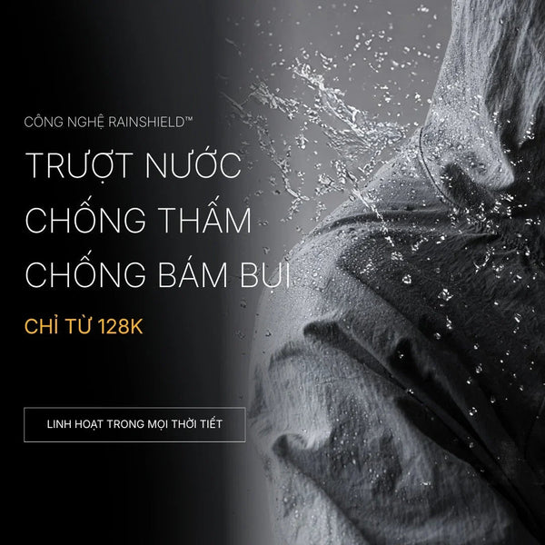 Công Nghệ RainShield™: "Lá Chắn" Trượt Nước Thông Minh, Bất Chấp Mưa Gió