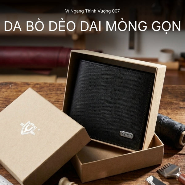 Ví da bò Thịnh Vượng 007: Giải pháp giữ form dáng và chống trầy xước cho nhu cầu sử dụng cường độ cao