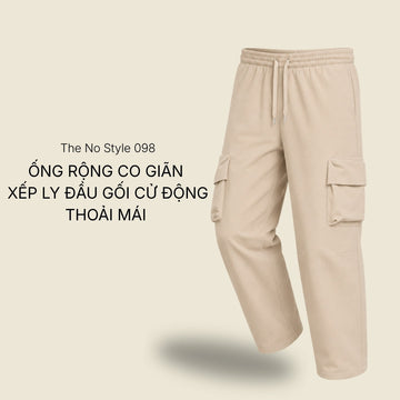 Giải mã chi tiết "Ben Gối" (Knee Darts) trên Quần Jogger The No Style 098: Khi đường may tạo nên công năng.
