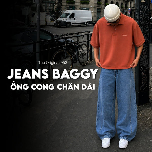 Phá vỡ đường thẳng: Cấu trúc ống cong đặc trưng trên Quần Jeans The Original 053