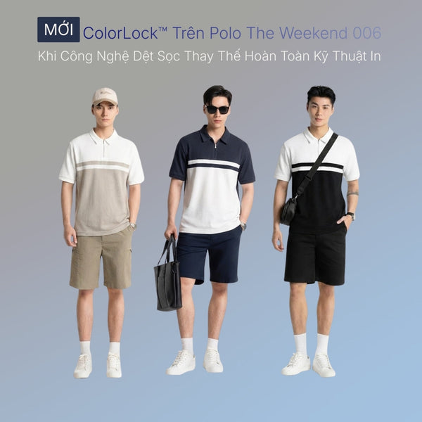 ColorLock™ trên Polo The Weekend 006: Khi công nghệ dệt sọc thay thế hoàn toàn kỹ thuật in