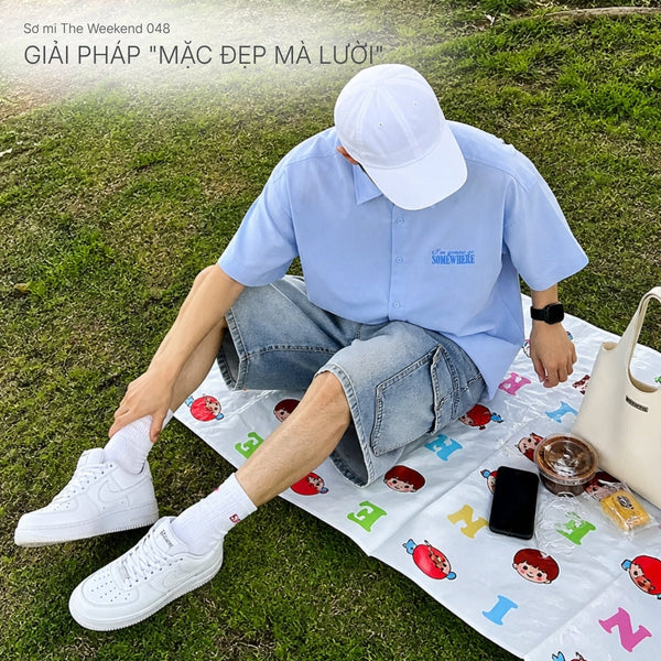 Sơ mi The Weekend 048: Giải pháp "mặc đẹp mà lười" với phom dáng Boxy và vải Oxford EasyCare™