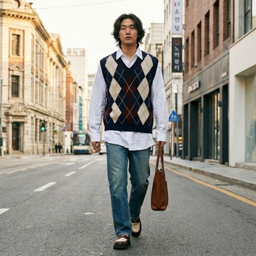 Cách phối áo gile (vest không tay): Từ preppy đến streetwear