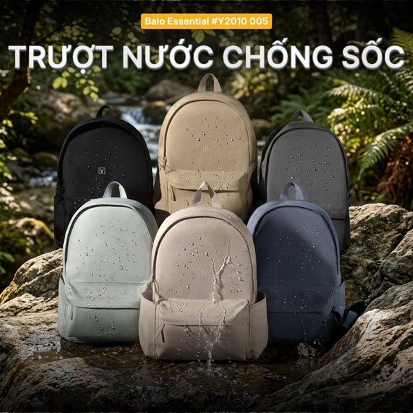 Balo #Y2010 005: Bảo vệ Laptop "Sống sót" trước va chạm và những cơn mưa bất chợt