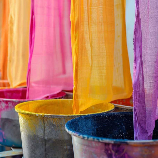 Phân biệt vải nhuộm (Dyed) và vải in (Printed).
