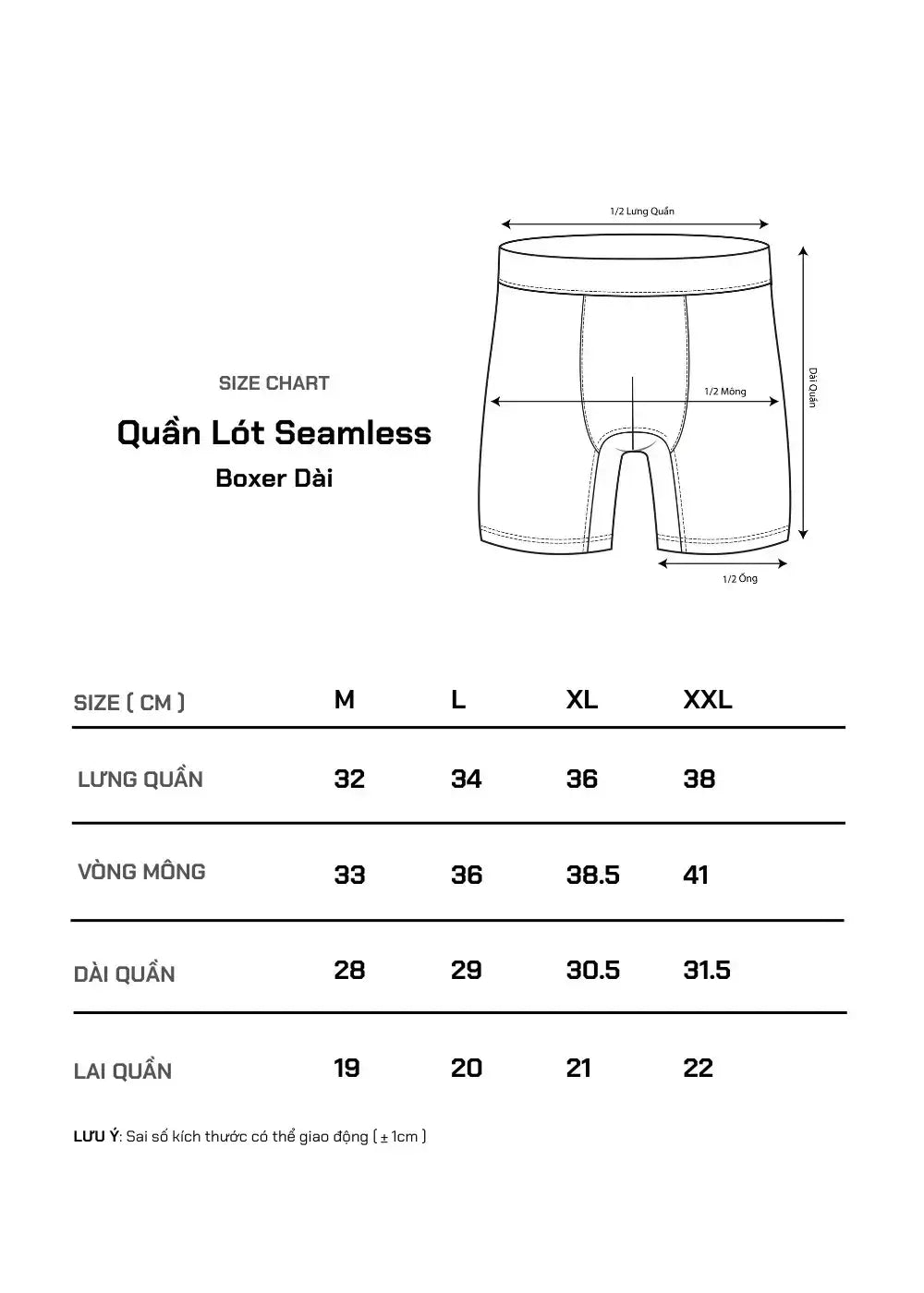 Quần Lót Nam Boxer Seamless Mềm Siêu Co Giãn Beginner 82 Đen - YaMe.vn