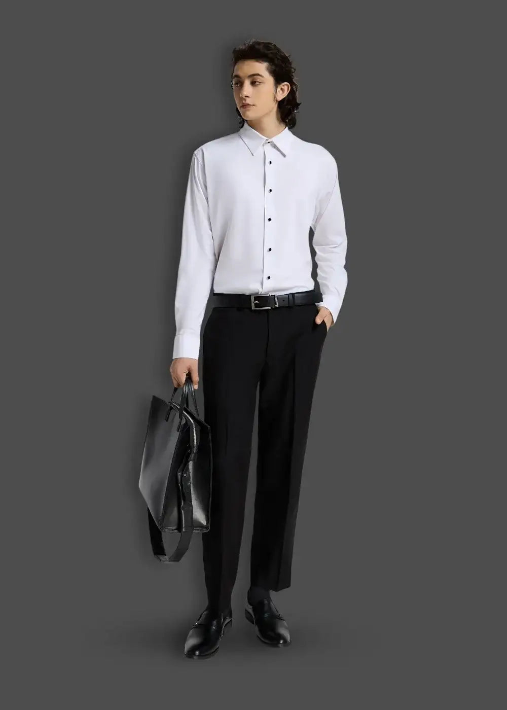 Quần Tây Nam Co giãn Ít Nhăn Non-Iron 19 Đen - YaMe.vn