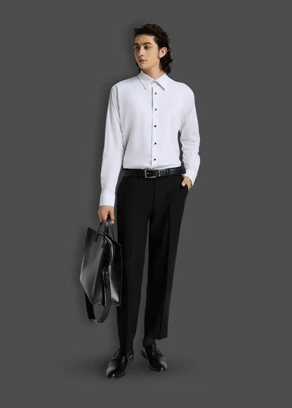 Quần Tây Nam Co giãn Ít Nhăn Non-Iron 19 Đen - YaMe.vn