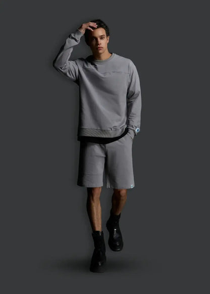 Quần Short Thun Mềm Mịn Mát The Minimalist 009 Xám Đậm - YaMe.vn