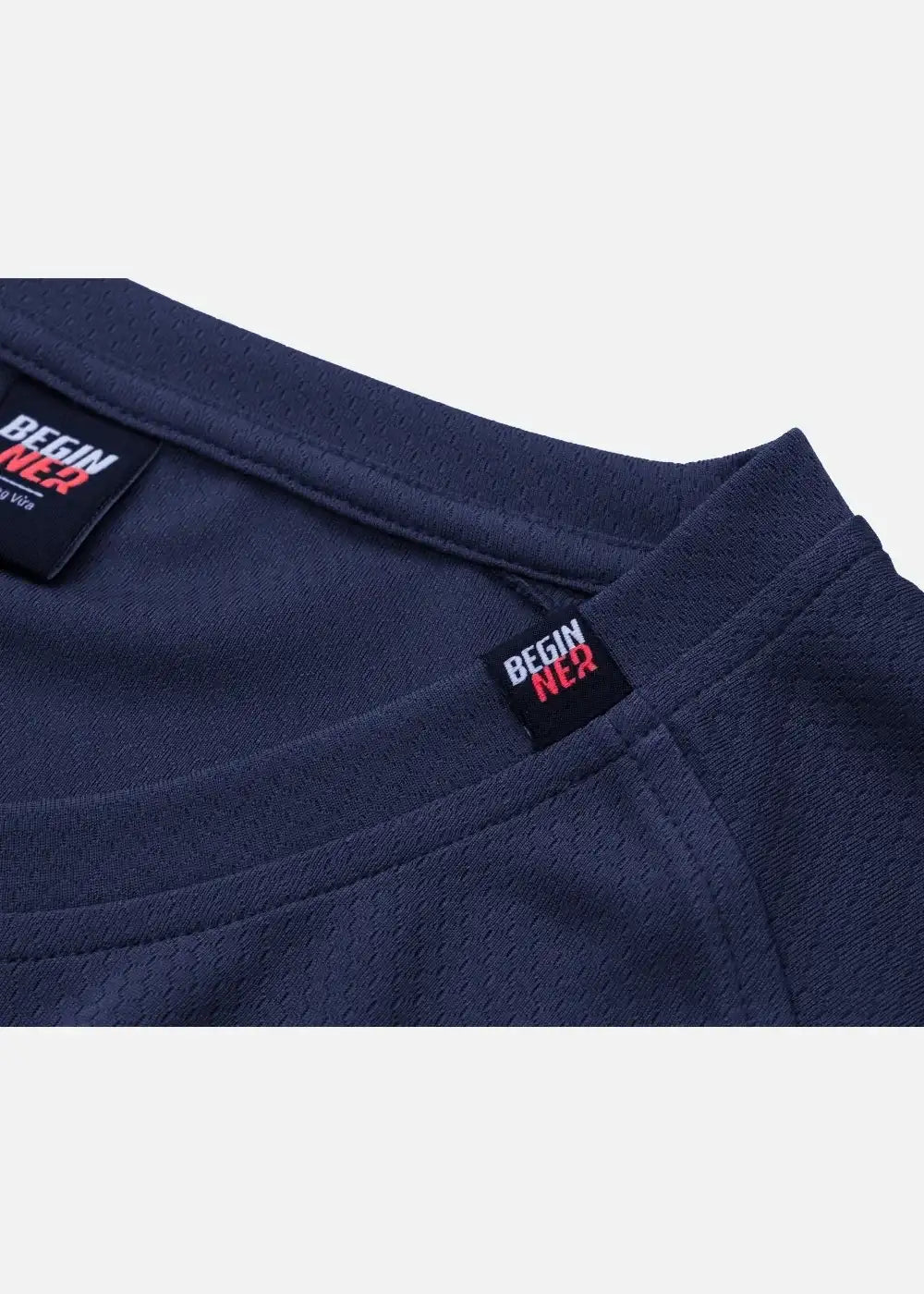 Áo Thun 3 Lỗ Vải Hexagon "Biết Thở" Beginner 03 Xanh Dương Đậm - YaMe.vn
