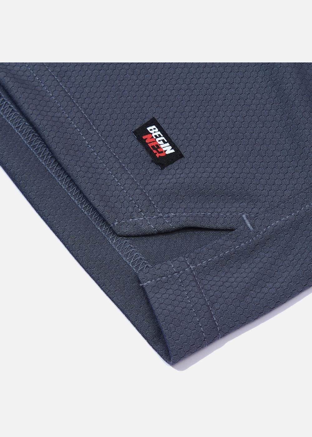 Quần Short Thun 7 Inch Vải Hexagon Thoáng Khí Beginner 05 Xám Đậm - YaMe.vn