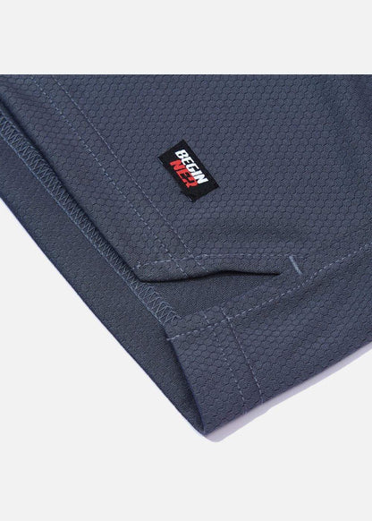 Quần Short Thun 7 Inch Vải Hexagon Thoáng Khí Beginner 05 Xám Đậm - YaMe.vn