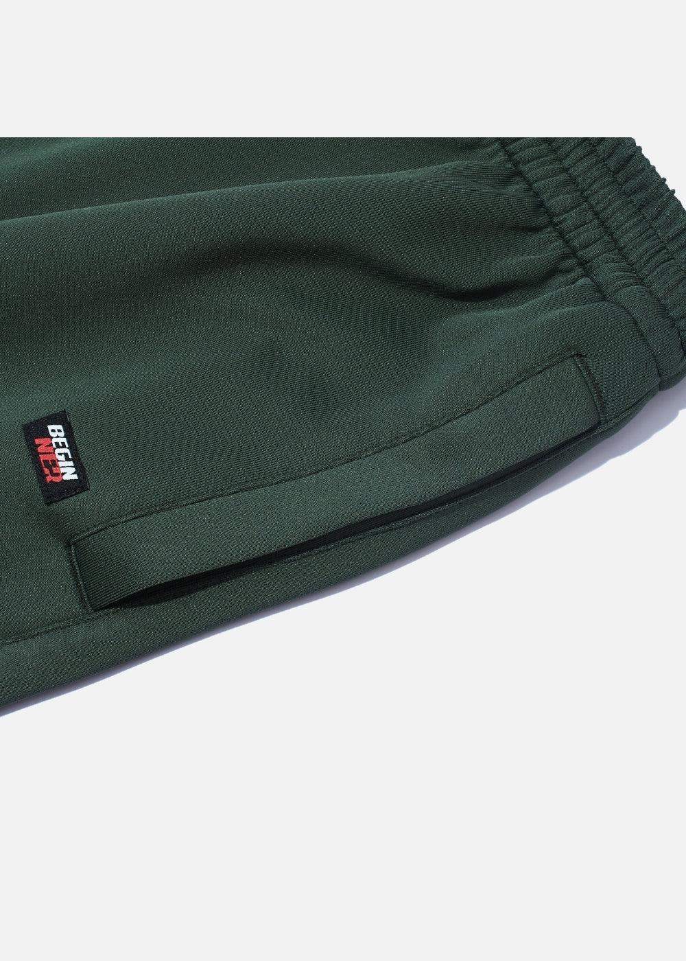 Quần Jogger Thun Thể Thao Beginner 08 Xanh Lá Đậm - YaMe.vn