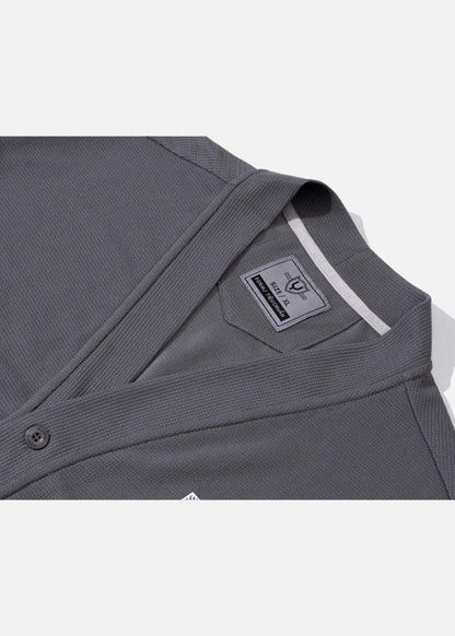 Áo Khoác Cardigan Vải Waffle Thoáng Khí Seventy Seven 38 Xám Đậm - YaMe.vn
