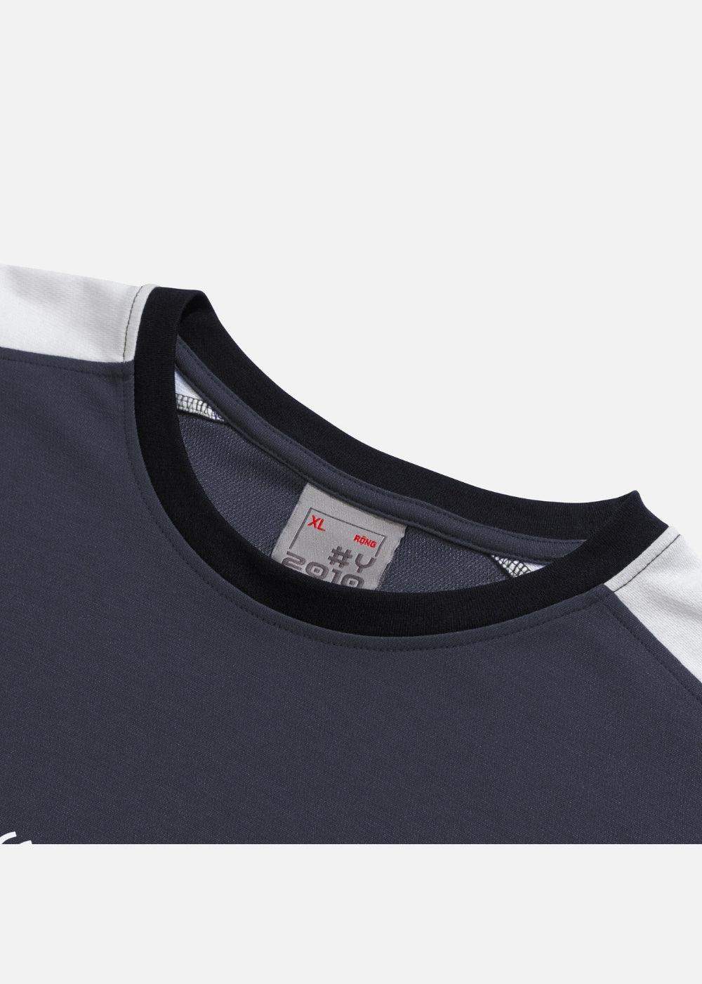 Áo Thun Tay Dài Cotton Phối Màu Seventy Seven 16 Xám Đậm - YaMe.vn
