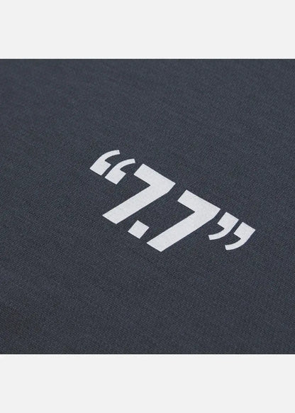 Áo Thun Tay Dài Cotton Phối Màu Seventy Seven 16 Xám Đậm - YaMe.vn