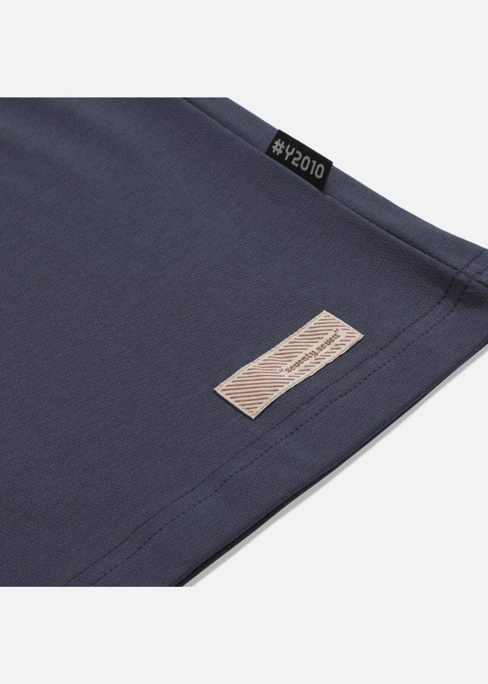 Áo Thun Tay Dài Cotton Phối Màu Seventy Seven 16 Xám Đậm - YaMe.vn