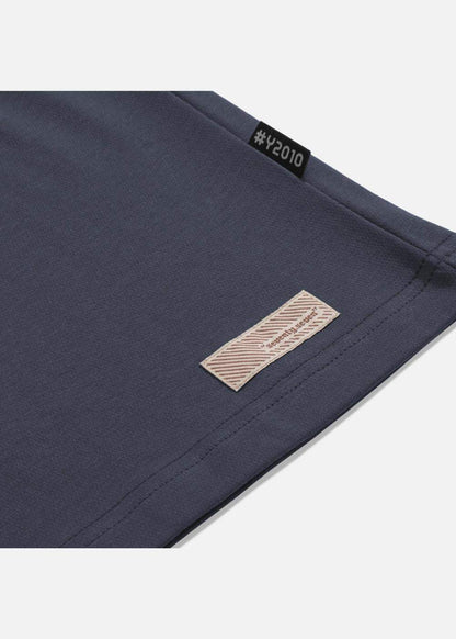 Áo Thun Tay Dài Cotton Phối Màu Seventy Seven 16 Xám Đậm - YaMe.vn