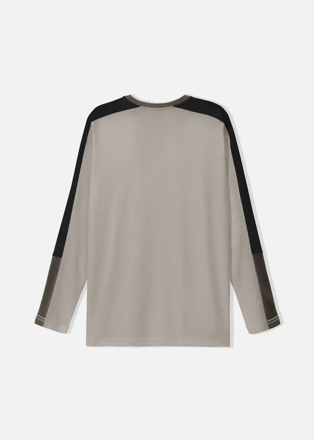 Áo Thun Tay Dài Cotton Phối Màu Seventy Seven 16 Nâu Nhạt - YaMe.vn