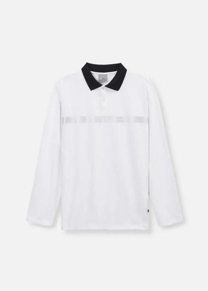 Áo Polo Tay Dài Seventy Seven 20 Trắng - YaMe.vn