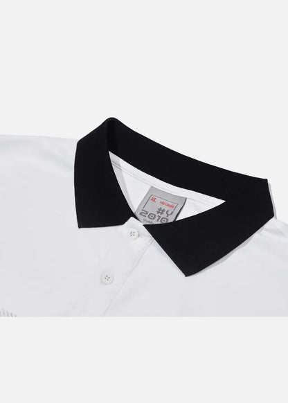 Áo Polo Tay Dài Seventy Seven 20 Trắng - YaMe.vn