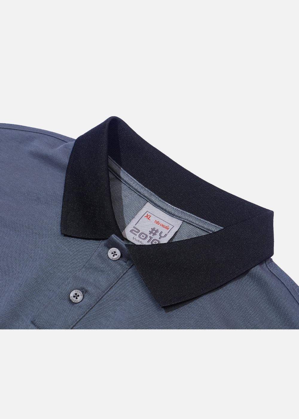 Áo Polo Tay Dài Seventy Seven 20 Xám - YaMe.vn