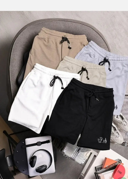Quần Short Nam Thun Waffle 7 Inch Thoáng Khí Seventy Seven 30 Trắng - YaMe.vn