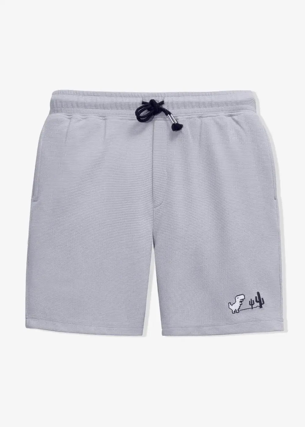 Quần Short Nam Thun Waffle 7 Inch Thoáng Khí Seventy Seven 30 Xám Nhạt - YaMe.vn