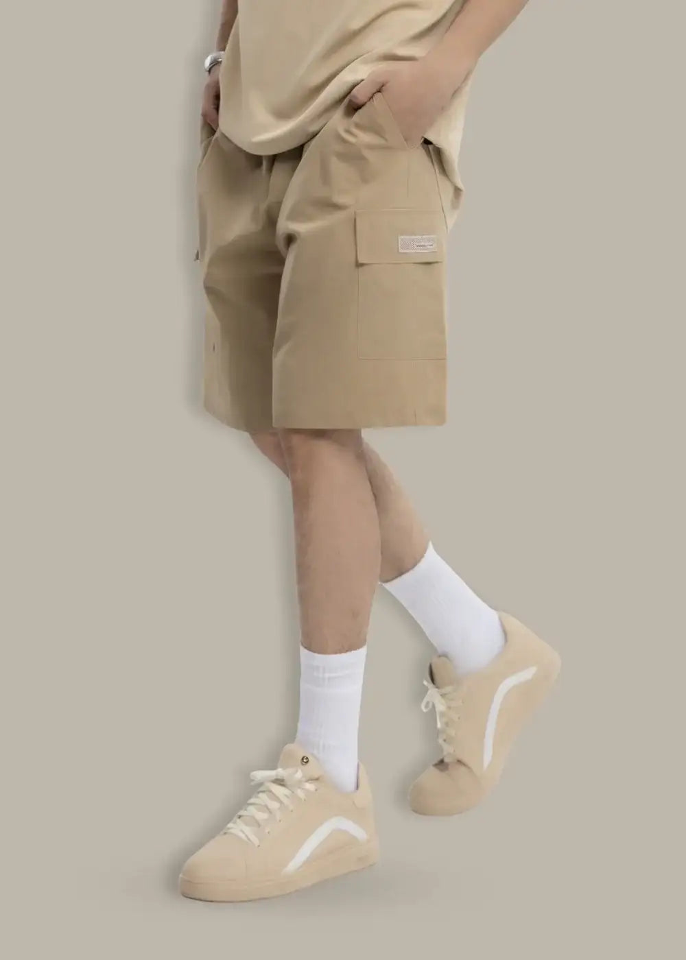 Quần Short Cargo 7 Inch Dù Trượt Nước Seventy Seven 31 Nâu - YaMe.vn