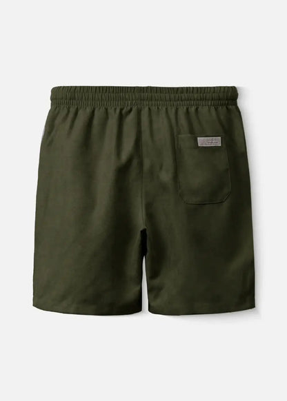 Quần Short Nam Corduroy Lưng Thun Seventy Seven 32 Xanh Lá Đậm - YaMe.vn