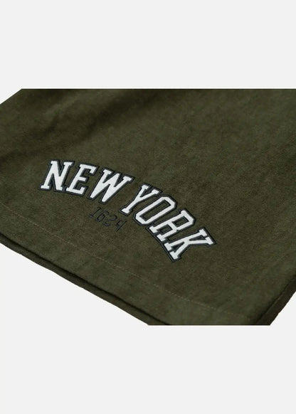 Quần Short Nam Corduroy Lưng Thun Seventy Seven 32 Xanh Lá Đậm - YaMe.vn