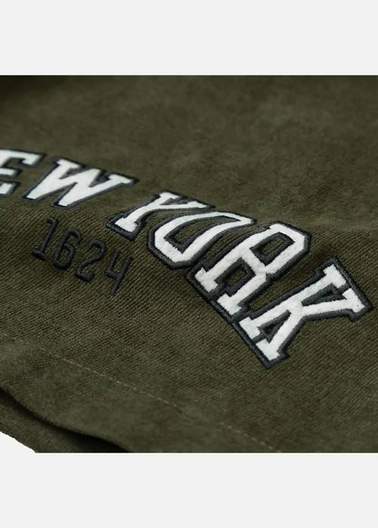 Quần Short Nam Corduroy Lưng Thun Seventy Seven 32 Xanh Lá Đậm - YaMe.vn
