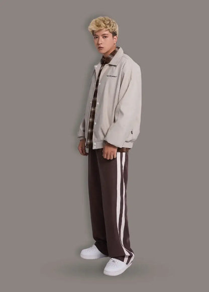 Quần Jogger Corduroy Ít Nhăn Seventy Seven 33 Xám Nâu Đậm - YaMe.vn