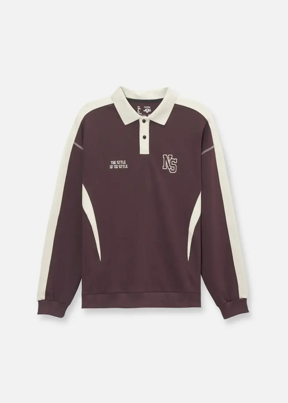 Áo Polo Sweater Cotton Phối Màu No Style M37 Nâu Be - YaMe.vn