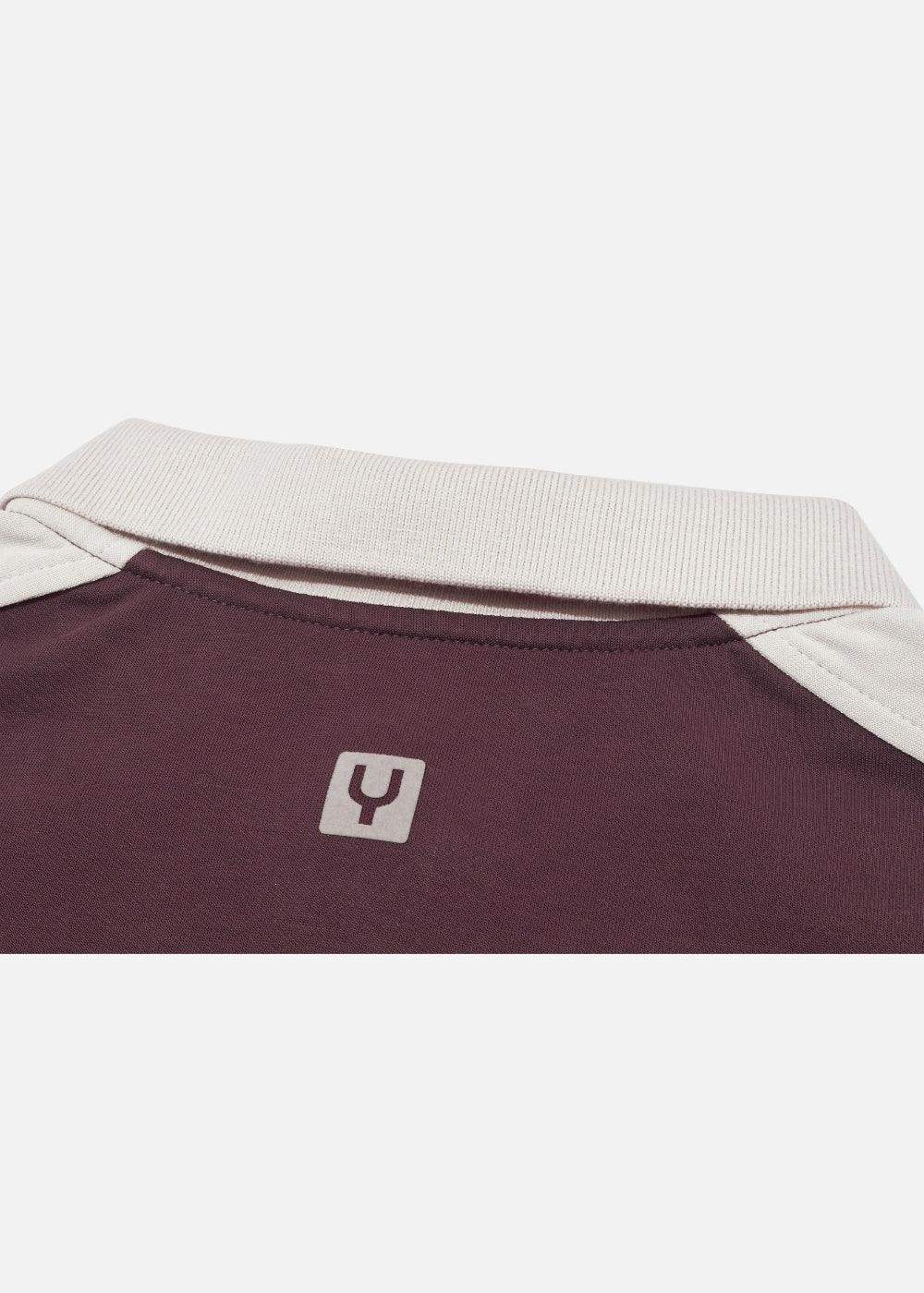 Áo Polo Sweater Cotton Phối Màu No Style M37 Nâu Be - YaMe.vn