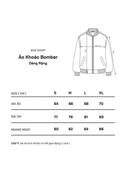 Áo Khoác Bomber Vải Pique Co Giãn No Style M45 Đen - YaMe.vn