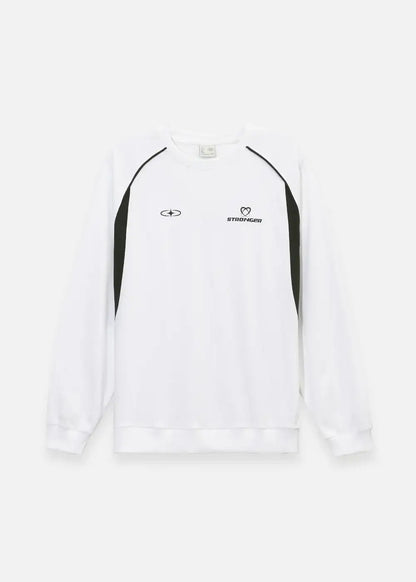 Áo Thun Sweater Raglan No Style M16 Trắng - YaMe.vn